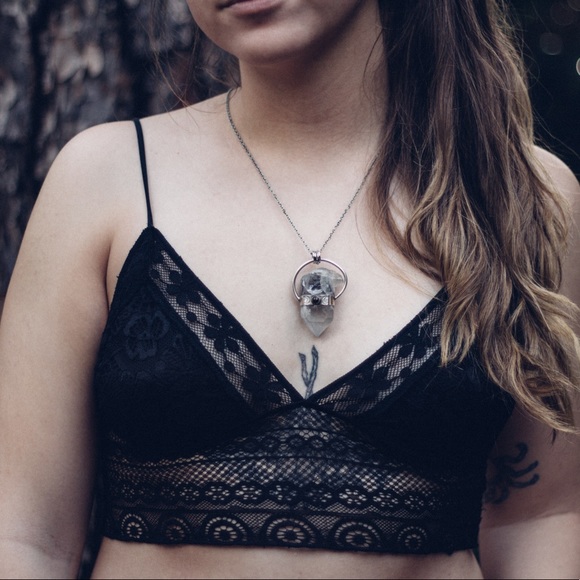 Out from under black lace bralette - Picture 2 of 5